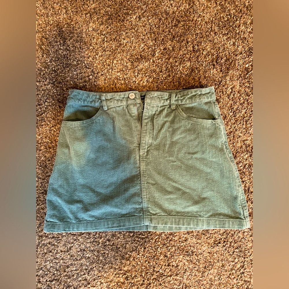 Sage Green corduroy skirt